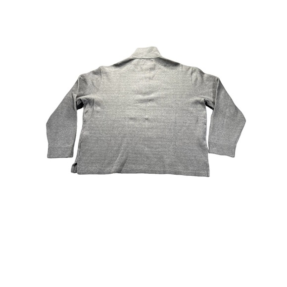 Polo by Ralph Lauren Men's long sleeve 1/4 zip collared gray sweater size Large - Picture 2 of 8